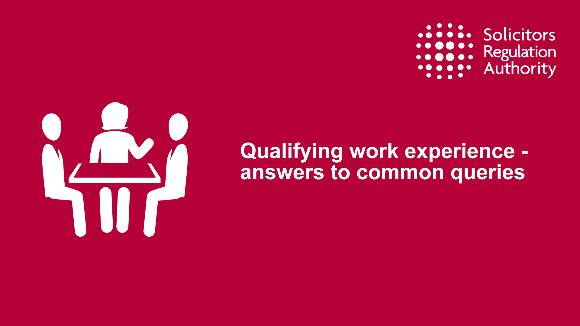 SRA | Qualifying Work Experience - Answers To Common Queries ...